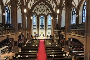 Kantatengottesdienst unter Corona-Bedingungen in der Dreikönigskirche Frankfurt am Main